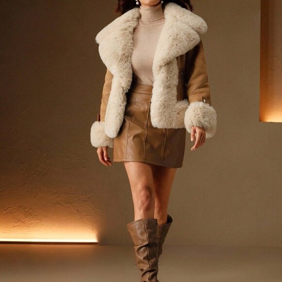 Jackets & Blazers - Brown Casual Women's Jacket